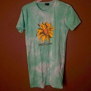 Size small green self love shirt never worn